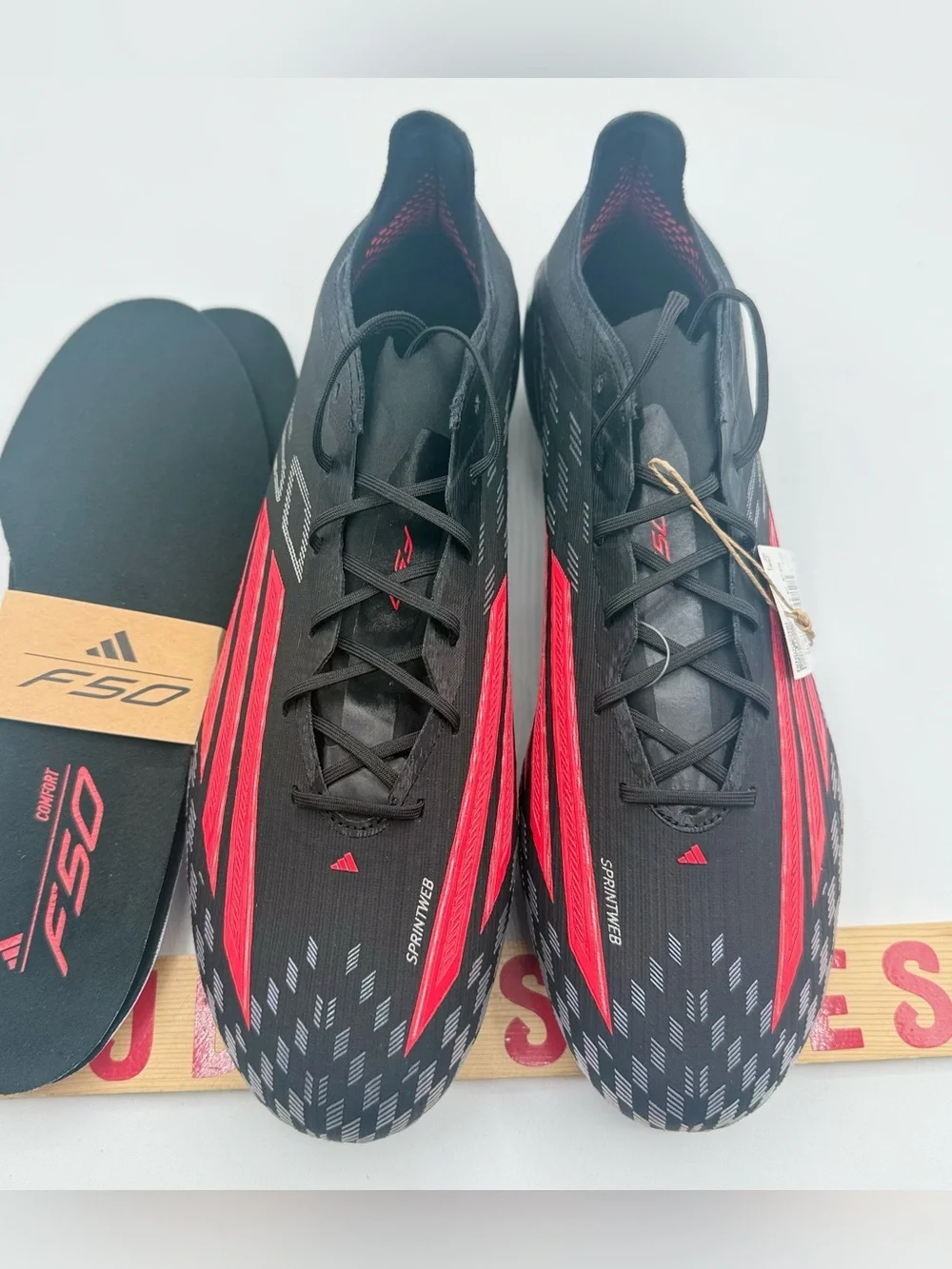Adidas F50 Elite FG Immortal DNA Pack Soccer Black Red JS4157 Men's Sz 10.5 NWT